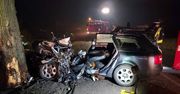 Tragiczny wypadek w Gajewie. Z auta nic nie zostało
