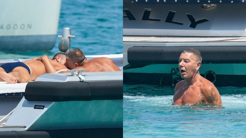 Stefano Gabbana korzysta z życia na jachcie 