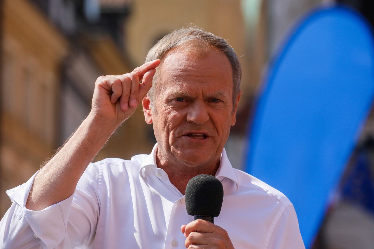Takiego komentarza po swoim wystąpieniu Tusk się nie spodziewał