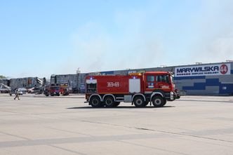 Pożar na Marywilskiej 44. "Tyle zostało z centrum handlowego"