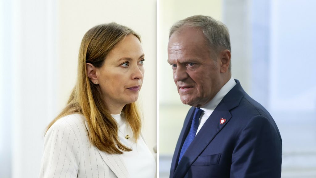 K. Pełczyńska-Nałęcz i Donald Tusk.