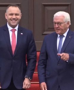 Nawrocki przywitany w Berlinie. Nagranie ze spotkania prezydentów
