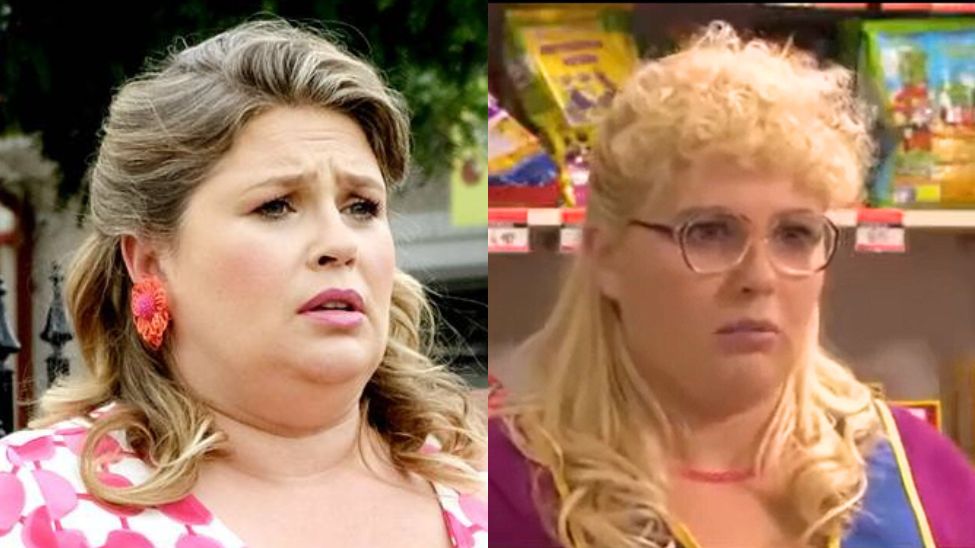 Ela Romanowska w charakteryzacji do serialu "Swaci"