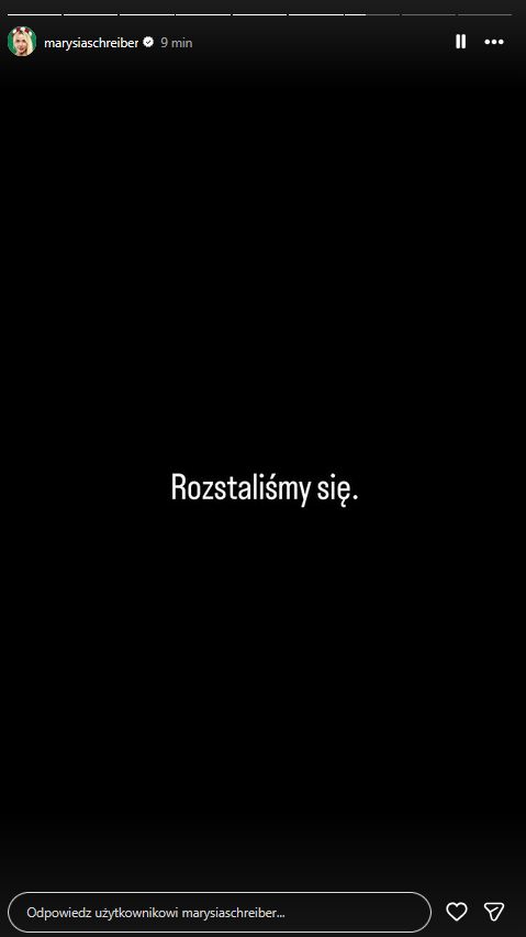 Marianna Schreiber informuje o rozstaniu z Piotrem Korczarowskim