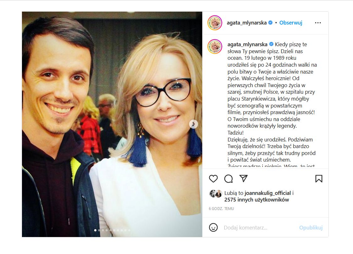 Agata Młynarska świętuje 34. urodziny syna