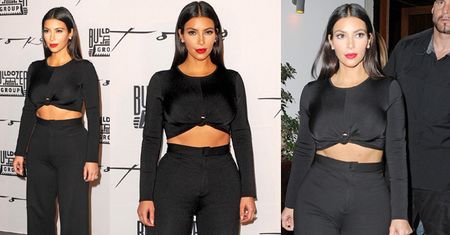 Kim w "spodniach mamuśki"… Seksowna? (ZDJĘCIA)