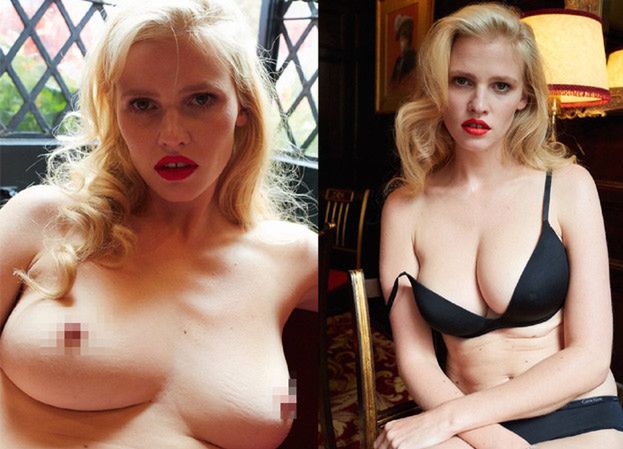 NAGA Lara Stone po porodzie! BEZ RETUSZU! (TYLKO DLA DOROSŁYCH!) 