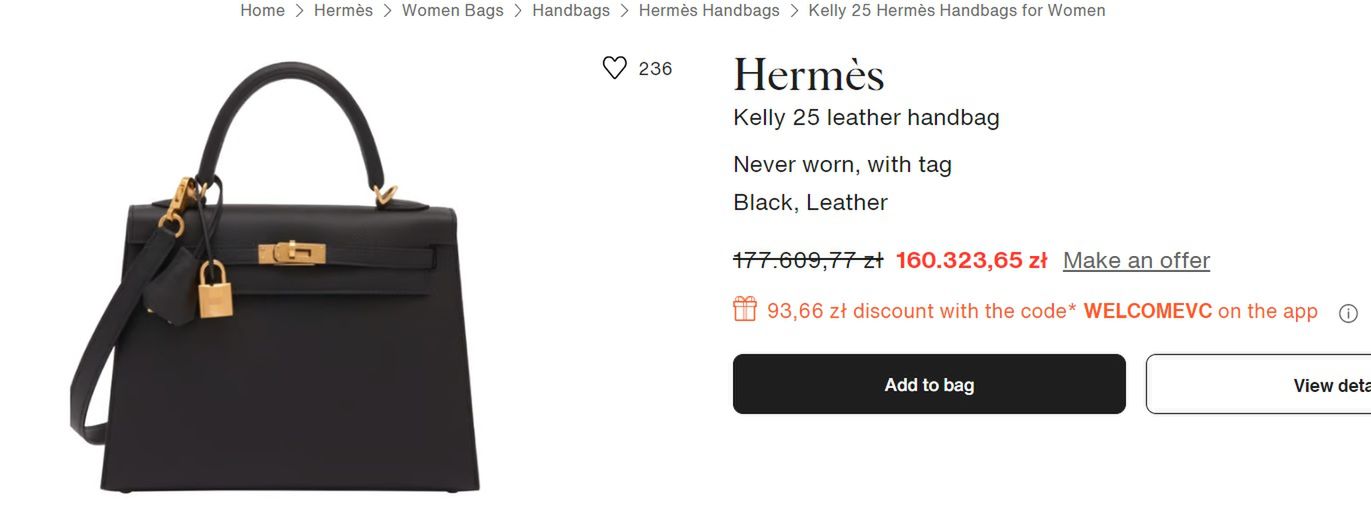 Anna Lewandowska - torebka Hermes