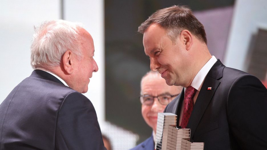 Zbigniew Grycan i Andrzej Duda w trakcie 3. edycji Kongresu 590 w Jasionce