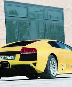 Płonące Lamborghini