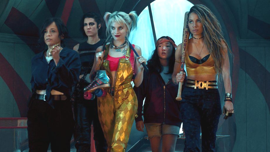 Margot Robbie (w środku) z pozostałymi bohaterkami nadchodzącego filmu "Ptaki nocy"