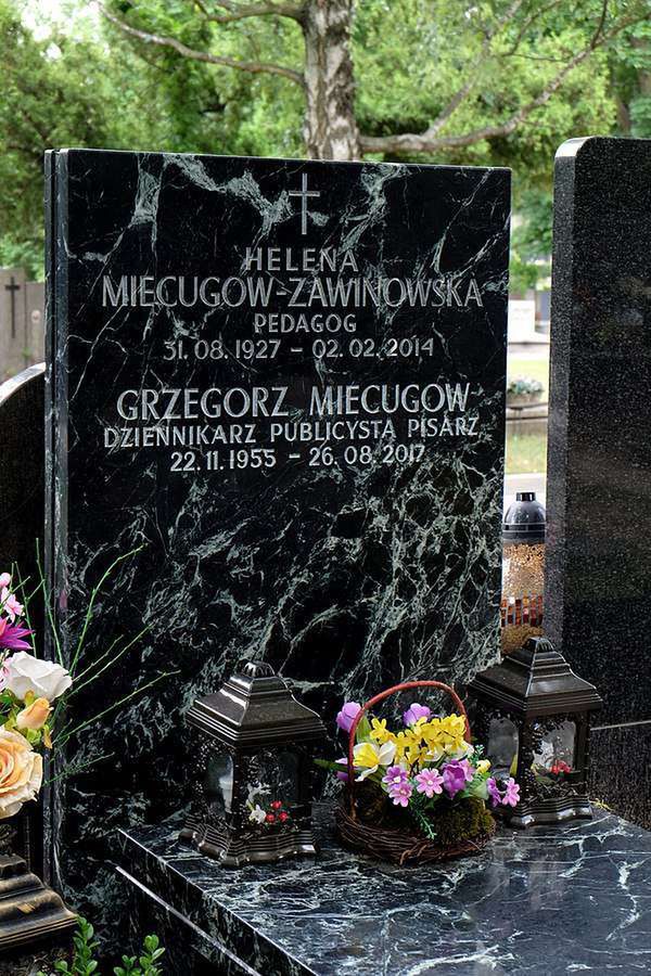 Grzegorz Miecugow - grób na Cmentarzu Wojskowym na Powązkach