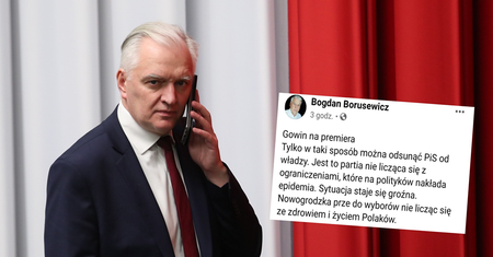 Bogdan Borusewicz: Jarosław Gowin powinien zostać premierem