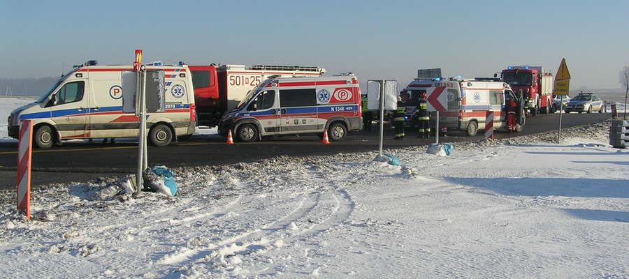Wypadek w Załuskach 