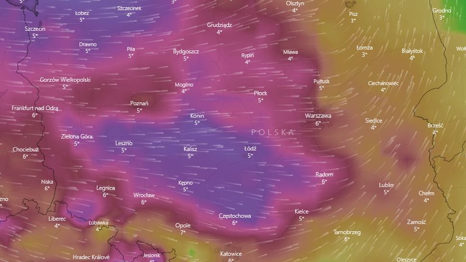 Prognoza Pogody na dziś – poniedziałek 15 kwietnia.