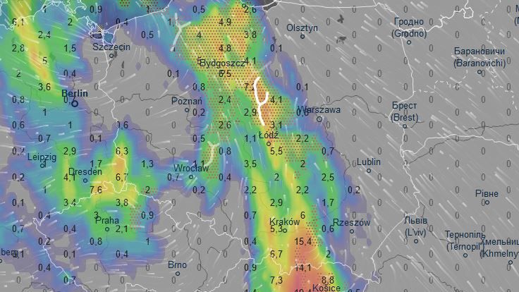 Pogoda. Silny deszcz i burze. IMGW ostrzega