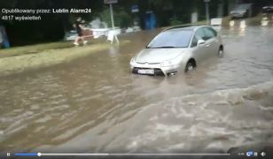 Wielka ulewa nad Lublinem. Północna część miasta pod wodą
