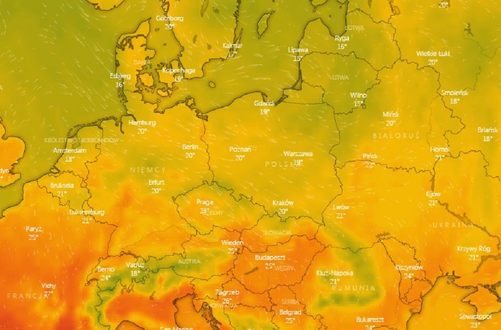 Pogoda. Burze i dużo deszczu. Na horyzoncie ocieplenie