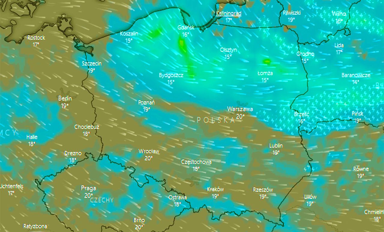 Pogoda. Strefa burz schodzi na południe. Ostrzeżenia IMGW