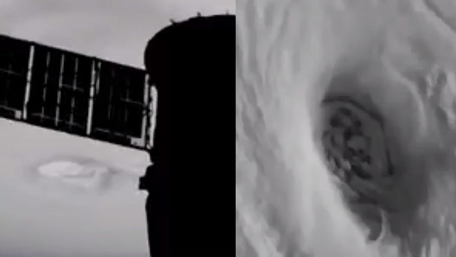 Huragan Irma widziany ze stacji kosmicznej