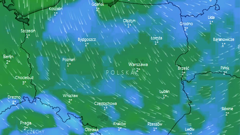 W środę przed południem temperatura zacznie spadać poniżej zera