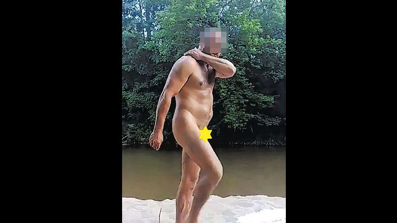 Mężczyzna paradował nago po plaży nad Świdrem