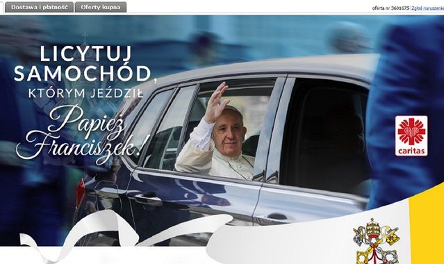 Kup auto po papieżu Franciszku