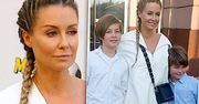 Odmłodzona o 20 lat Małgorzata Rozenek wspierała drużynę TVN-u w Wielkim Meczu! Radosław Majdan nie mógł od niej oderwać wzroku!