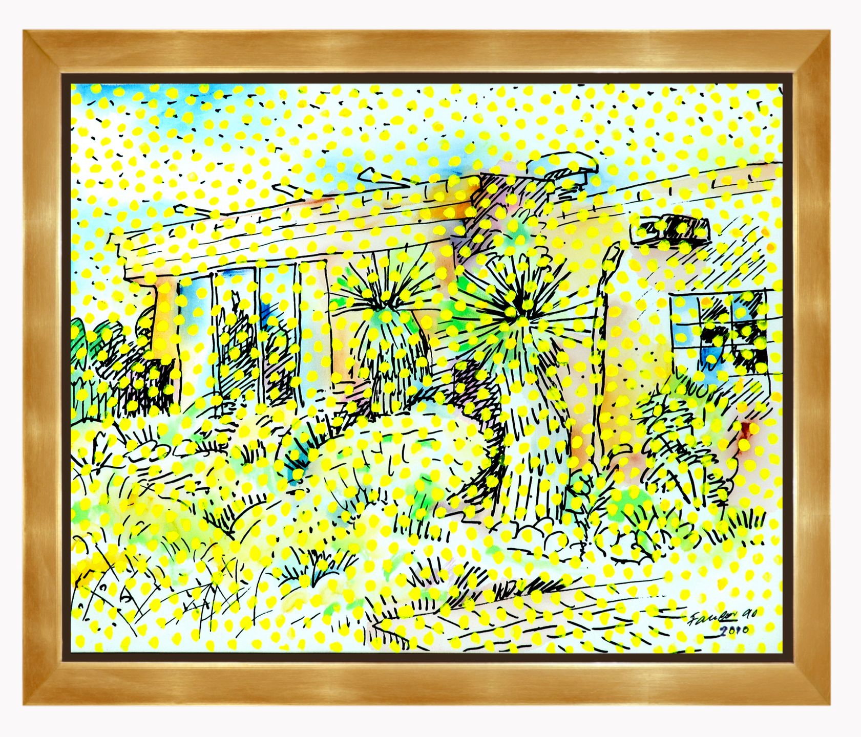 Reprodukcja obrazu Wojciecha Fangora.
Fot. Bogdan Sarwinski 