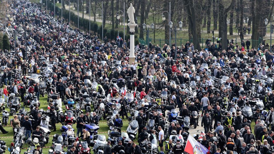 Zlot motocyklistów w Częstochowie