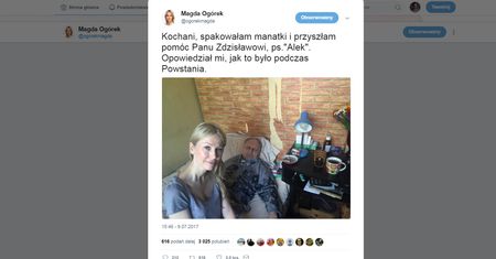 Fałszywy powstaniec Magdaleny Ogórek. Jest oświadczenie urzędu ds. kombatantów
