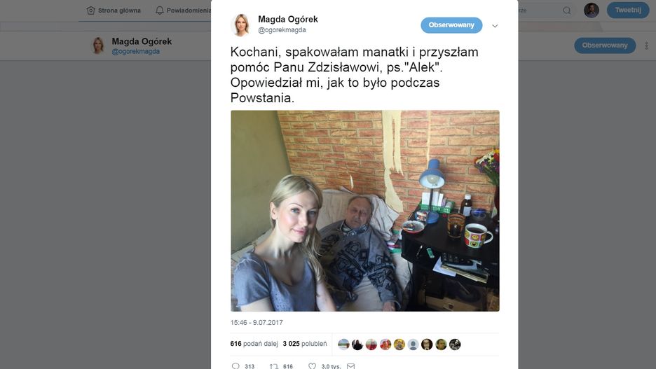 Magdalena Ogórek i Zdzisław Pietrzykowski