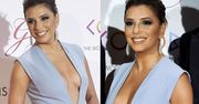 Eva Longoria kusi głębokim dekoltem! O włos od wpadki?