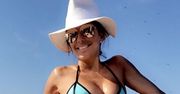 Eva Longoria w bikini na rajskiej plaży