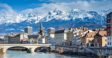 Grenoble - miasto u stóp Bastylii