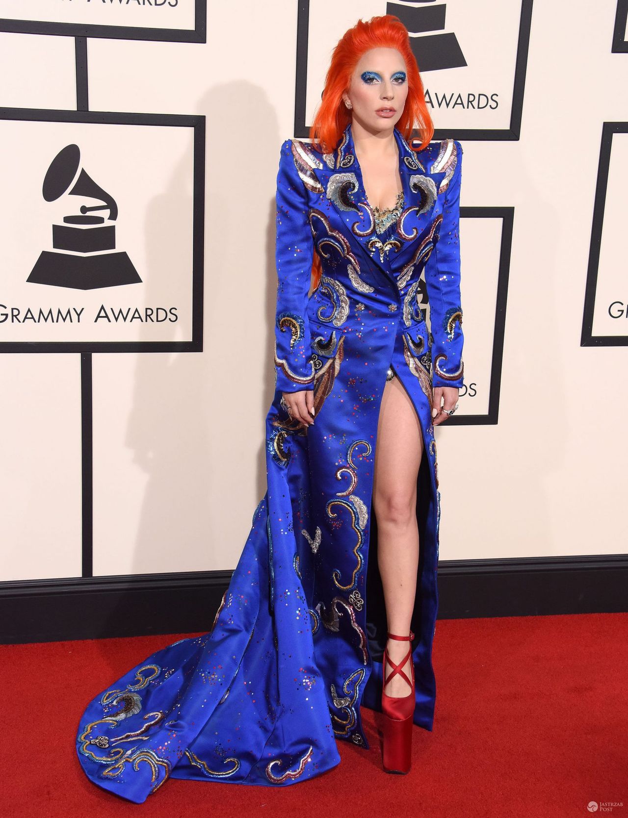 Kreacja: Marc Jacobs. Lady Gaga, Grammy 2016 (fot. ONS)
