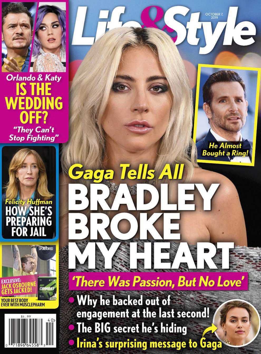 Lady Gaga i Bradley Cooper na okładce Life&Style
