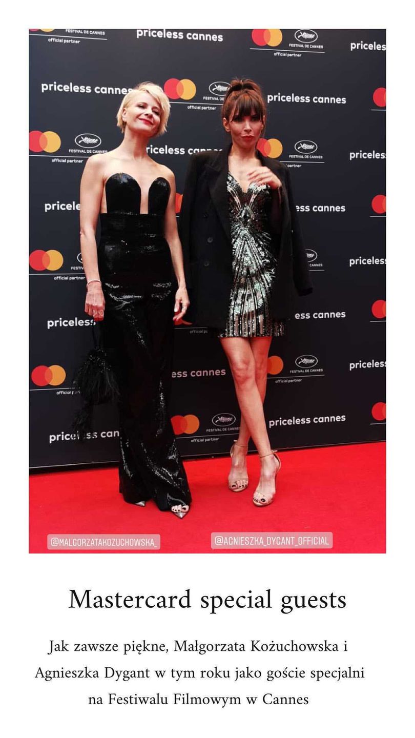 Małgorzata Kożuchowska i Agnieszka Dygant - Cannes 2019