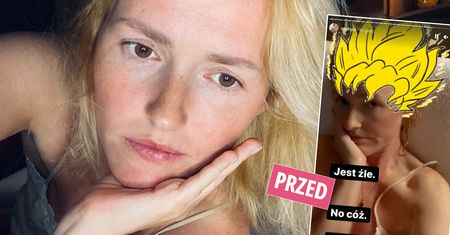 Olga Frycz po nieudanej metamorfozie wylądowała u fryzjerki. Ta robiła co mogła, by pozbyć się koszmaru z włosów aktorki. Nie obyło się bez nożyczek