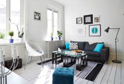 Biała podłoga - idealna do małego mieszkania