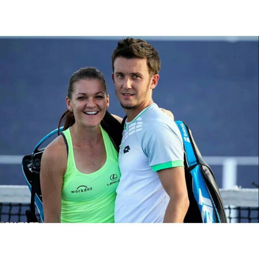 Agnieszka Radwańska i Dawid Celt
