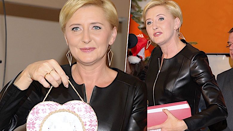 Agata Duda stylizacja Kate Moss