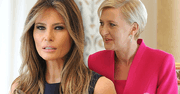 Melania Trump na spotkaniu z Agatą Dudą. Góra kreacji skromna, za to dół… Pojedynek na stylizacje za nami! [FOTO + WIDEO]
