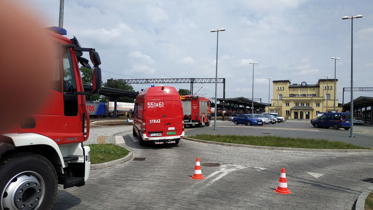 Było czuć gaz na dworcu PKP w Pile