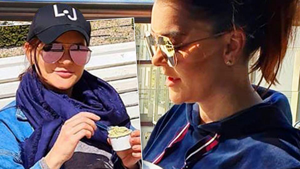 Agnieszka Radwańska z dużym brzuchem