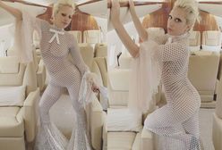 Lady Gaga w kombinezonie z siatki