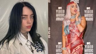 Billie Eilish nie podobała się mięsna sukienka Lady Gagi. Fani piosenkarki oburzeni: "Słuchaj SZCZURZE"