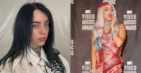 Billie Eilish nie podobała się mięsna sukienka Lady Gagi. Fani piosenkarki oburzeni: "Słuchaj SZCZURZE"