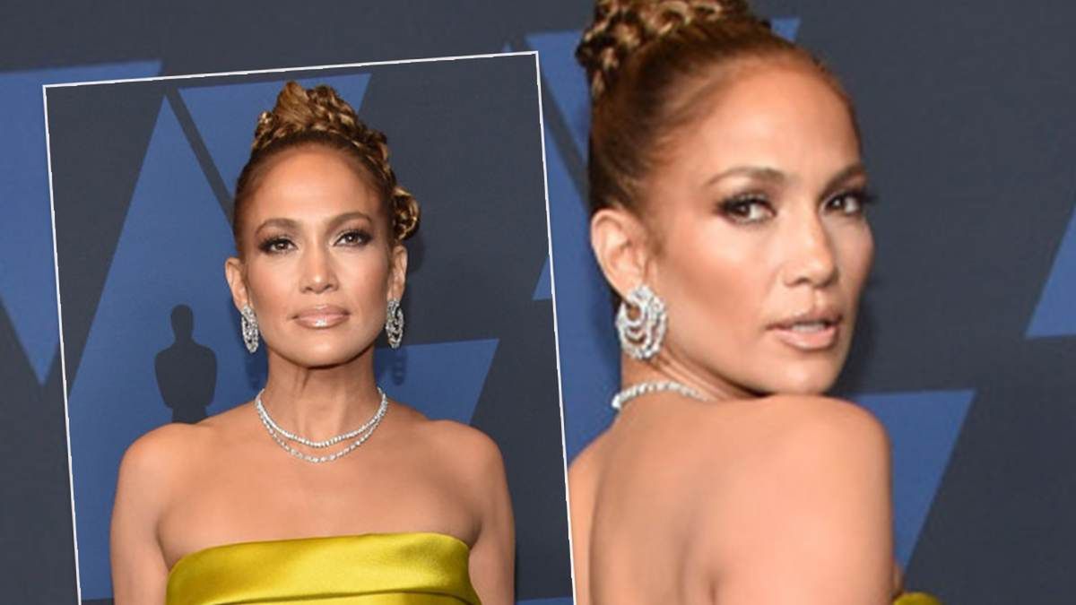 Jennifer Lopez w prostej kreacji na wielkiej gali. Ona nawet tak ubrana błyszczy jak sztabka złota