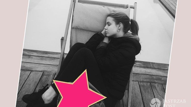 Iga Lis z drogą torebką